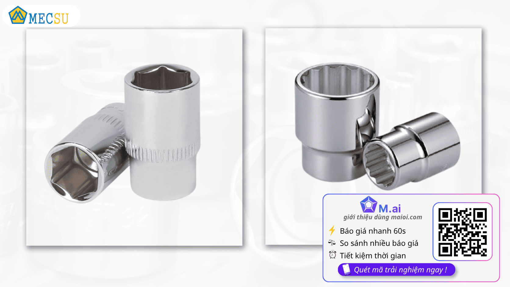 Đầu Tuýp 6 Cạnh Và 12 Cạnh Khác Nhau Thế Nào?